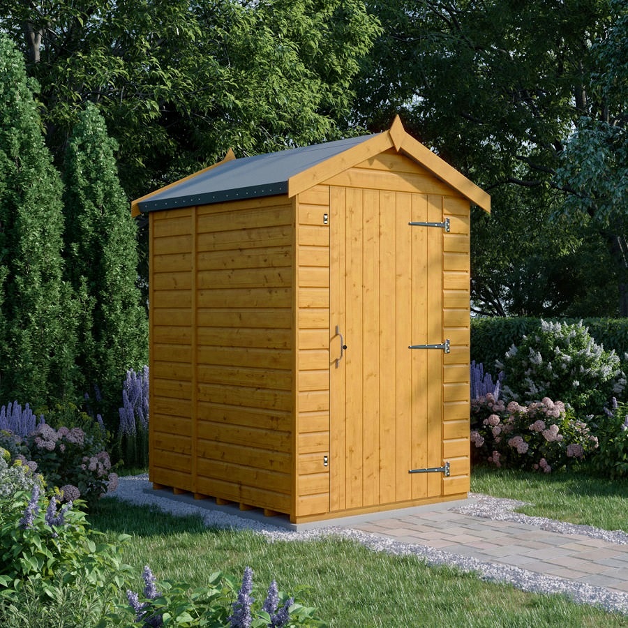 6x4 Garden Shed - Single Door - Windowless